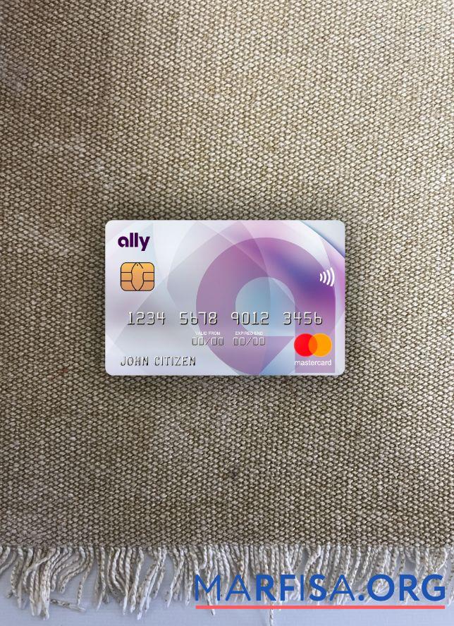 Downloadable USA Ally bank mastercard photolook front example